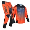 thumbnail image 2 of Willbros Motocross Jersey Pants Combo Offroad Dirt Bike Riding MX Gear Set Protective Suit Racewear Black Orange (Jersey XXXL Pants 40), 2 of 5