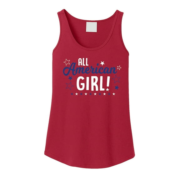 Fun Express All American Girl Women’s Tank Top - Extra Large