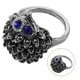 thumbnail image 4 of Anillo de erizo con diamantes de imitación para mujer, joya vintage con diseño de animal (plata 7), 4 of 7