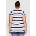 thumbnail image 5 of Womens Plus Size Striped Tee, 5 of 5