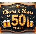 thumbnail image 3 of Yatrandify Decorative Design Cheers & Beers Banner Illuminated Letters Celebration Theme for Birthday Party Indoor Event Outdoor Gathering, 3 of 6