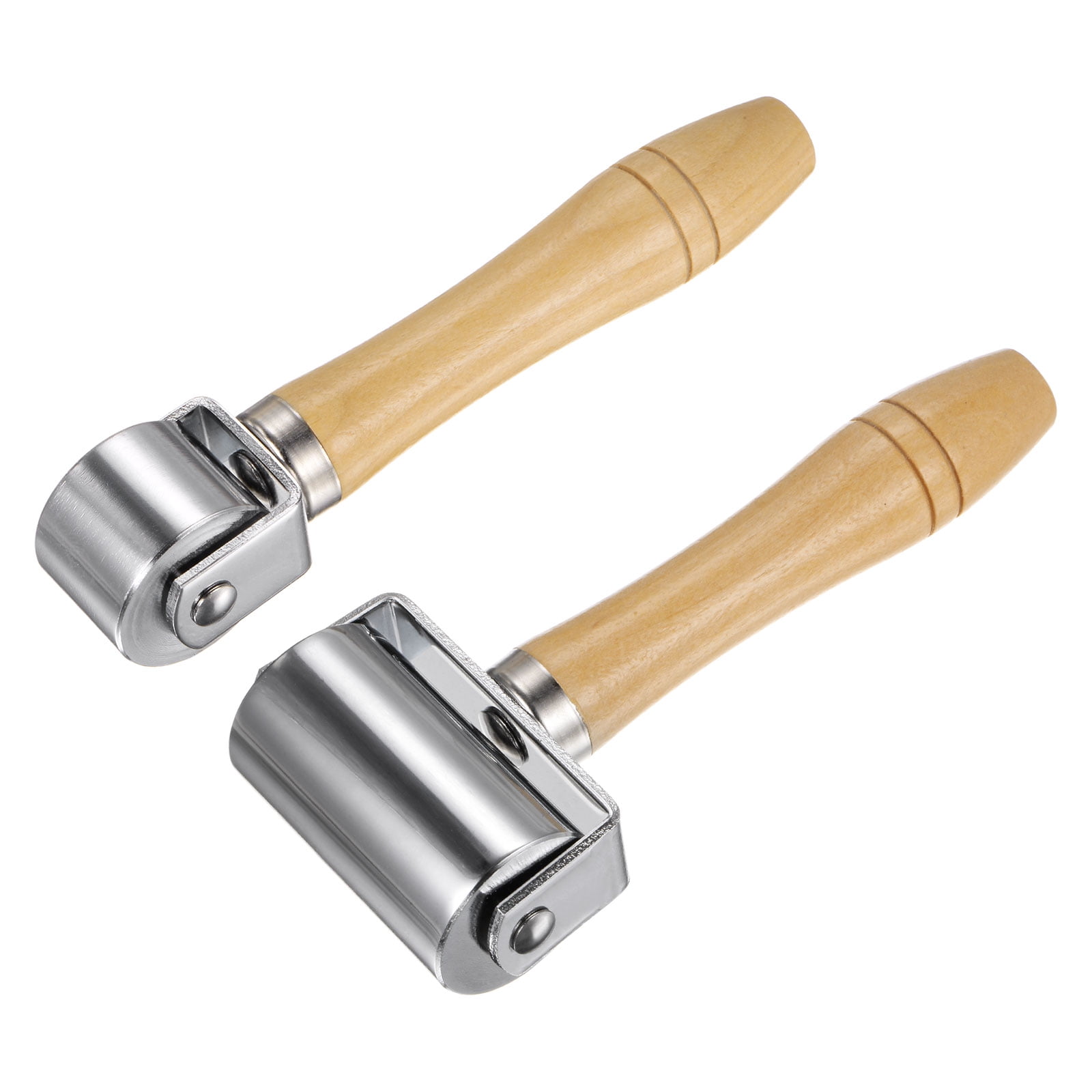 Seam Roller for Leather 1" 2.4" 26mm 60mm Carbon Steel Leather Press, White