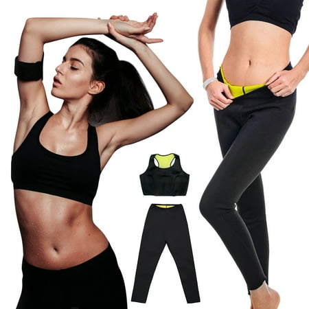 Women Hot Sweat Neoprene Sauna Thermo Body Shaper Trainer Gym Yoga Slimming Vest / Pants  S/ M/ L/ XL/ XXL / (Best Travel Pants For Hot Weather)