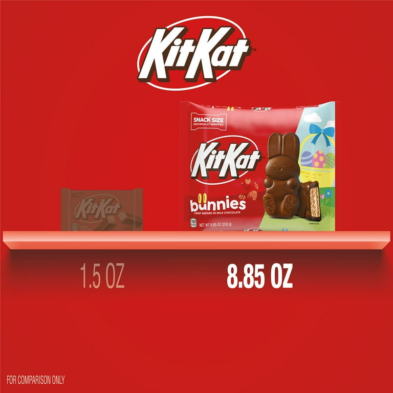 KITKAT, Milk Chocolate Wafer Snack Size Bunnies, 8.85 oz, Easter