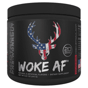Bucked Up Woke Af Pre-Workout Powder, Increase Energy, Rocket Pop, 333mg Caffeine, 20 Servings
