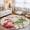 Light Beige Bright Red Dark Green, variant on Area Rugs 2x3,Farm Animal Highland Cow Non Slip Washable Rug Indoor Carpet Soft Floor Rugs for Home Living Room Bedroom Dining Room Office