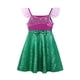 thumbnail image 4 of Vestido de verano para niño y niña, ropa informal con estampado de manga voladora, línea A, moda coreana, lentejuelas, para uso diario, 4 of 5