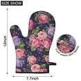 thumbnail image 6 of Cute Oven Mitts,Pioneer Flower Floral Print Pattern Oven Mitt 2-Pack Set,Kitchen Gloves for Oven,Heat Resistant Oven Mitts 7.7"x12", 6 of 7