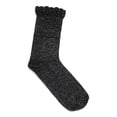 thumbnail image 2 of Joyspun Metallic Ruffle Edge Dress Crew Socks for Women, Sizes 4-10, 4-Pack, 2 of 6