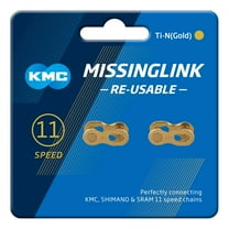 KMC 11 Speed MissingLink, Ti-N Gold, 2 Pairs