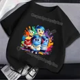 thumbnail image 3 of Camiseta de manga corta con estampado de dibujos animados para niñas, ropa Kawaii de verano, ideal para regalo, 2 unidades, 3 of 5