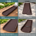 Brown Rain Gutter Downspout Splash Block Extensions, 3 Pack, Fixable ...
