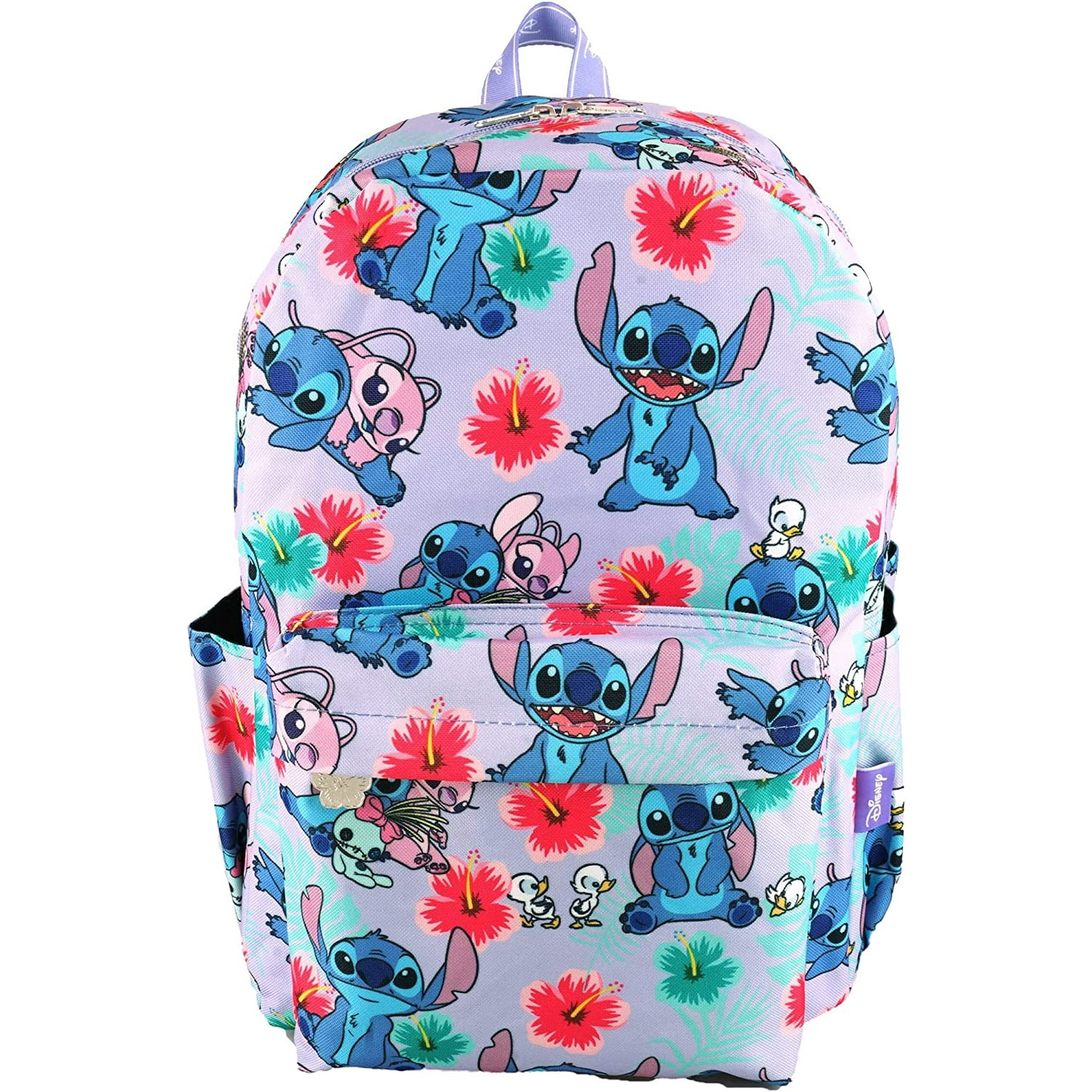 Disney Lilo Stitch 17 Inch Deluxe Backpack with Laptop Compartment Lavender Walmart