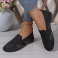 thumbnail image 6 of Bkhluea Women Breathable Knit Slip-On Flats Lightweight Comfortable Footwear For Daily Travel Outdoor Activities, 6 of 7