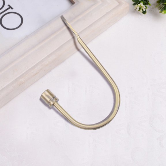Metal Curtain Holdbacks, U Shaped Wall Mounted Hook for Home Decor, Decorative Curtain Tieback Curtain Drapery Tiebacks Hooks Curtain Hooks for Wall