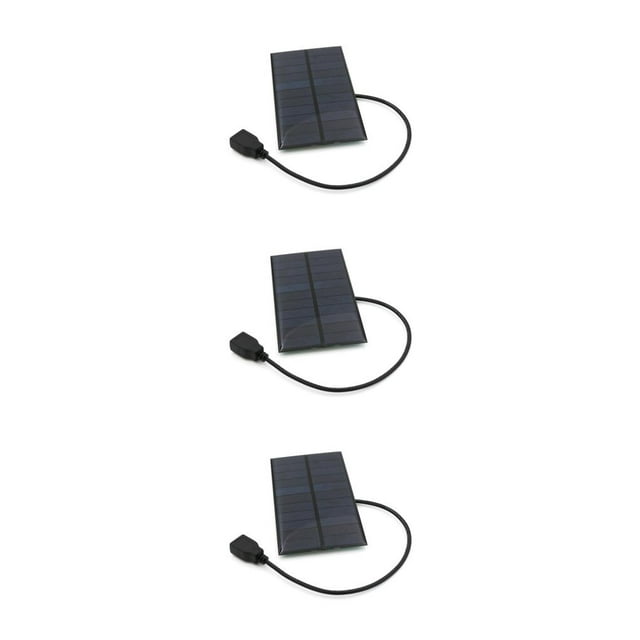 Toystoory Banco de energía con Panel Solar de 1,65 W, de teléfono inteligente USB, dispositivo de placa de carga portátil para Type1