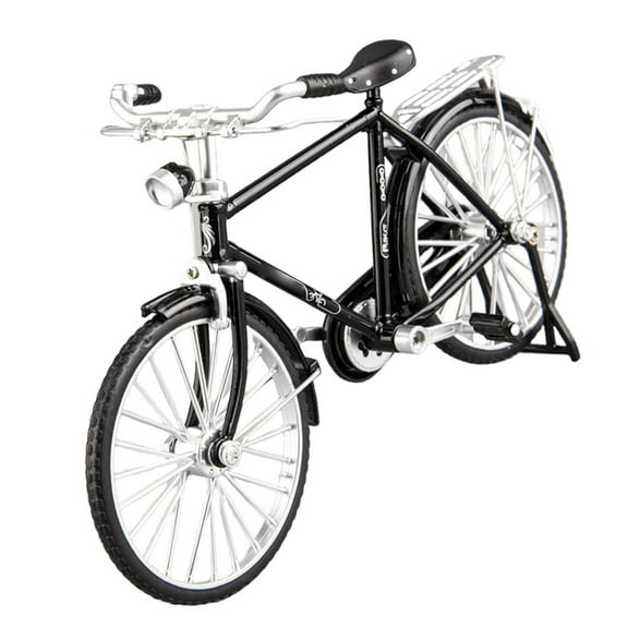 WINDLAND Retro Bicycles Model Ornament Nostalgic Design Miniature Bike Figurine for Living Room Bookcase and Desktop Decoration