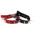 thumbnail image 4 of Gargantilla de cuero de PU vintage con collar de pinchos unisex FleinngHoz JD710495408, 4 of 7