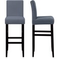 thumbnail image 2 of Housses de Chaise de Comptoir de Pub Réutilisables Housse Extensible Amovible Lavable Ensemble de 1 (Gris Bleu), 2 of 6