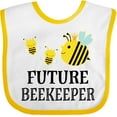 thumbnail image 3 of Inktastic Future Beekeeper Honey Bee Boys or Girls Baby Bib, 3 of 4