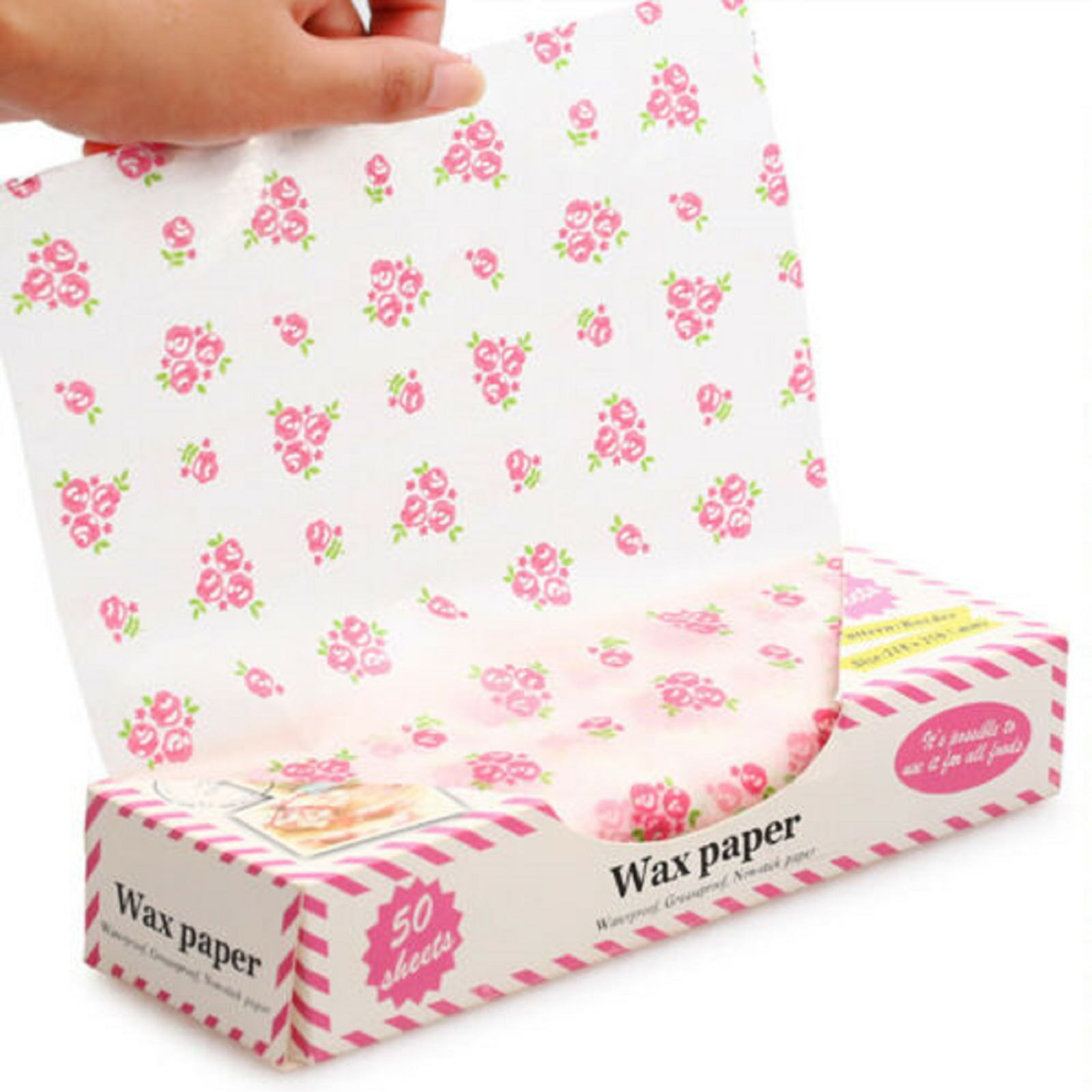 50PC Food Wrapping Wax Paper Oilpaper Greaseproof Baking Sandwich Packing Papers 