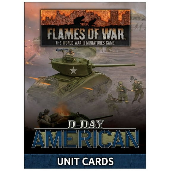 Battlefront Miniatures D-Day - American Unit Cards New