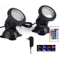 thumbnail image 1 of Luces De Estanque,Luz De Piscina,Cambian De Color,Luz SubacuáTica,IP68, Impermeables,36 Led Sumergibles Con Control Remoto,Multicolor,Ajustable Y Regulable,Para Acuario,Tanque,JardíN (2), 1 of 8