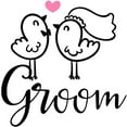 thumbnail image 2 of CafePress - Groom Wedding Cute Birds - Large Beach Towel, Soft 30"x60" Towel with Unique Design, 2 of 3
