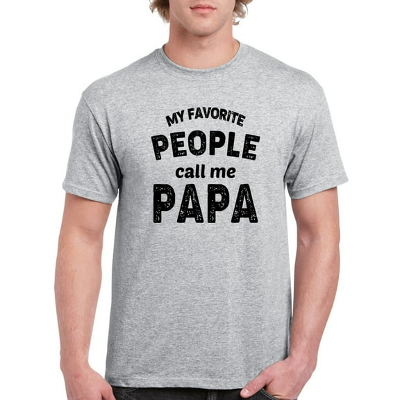 Papa Cute Quote Men T-Shirt, Male x-Large