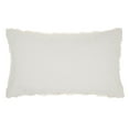 thumbnail image 3 of Nourison 24.00 in x 14.00 in Glam Off-White Faux Decorative Lumbar Pillow, 3 of 6
