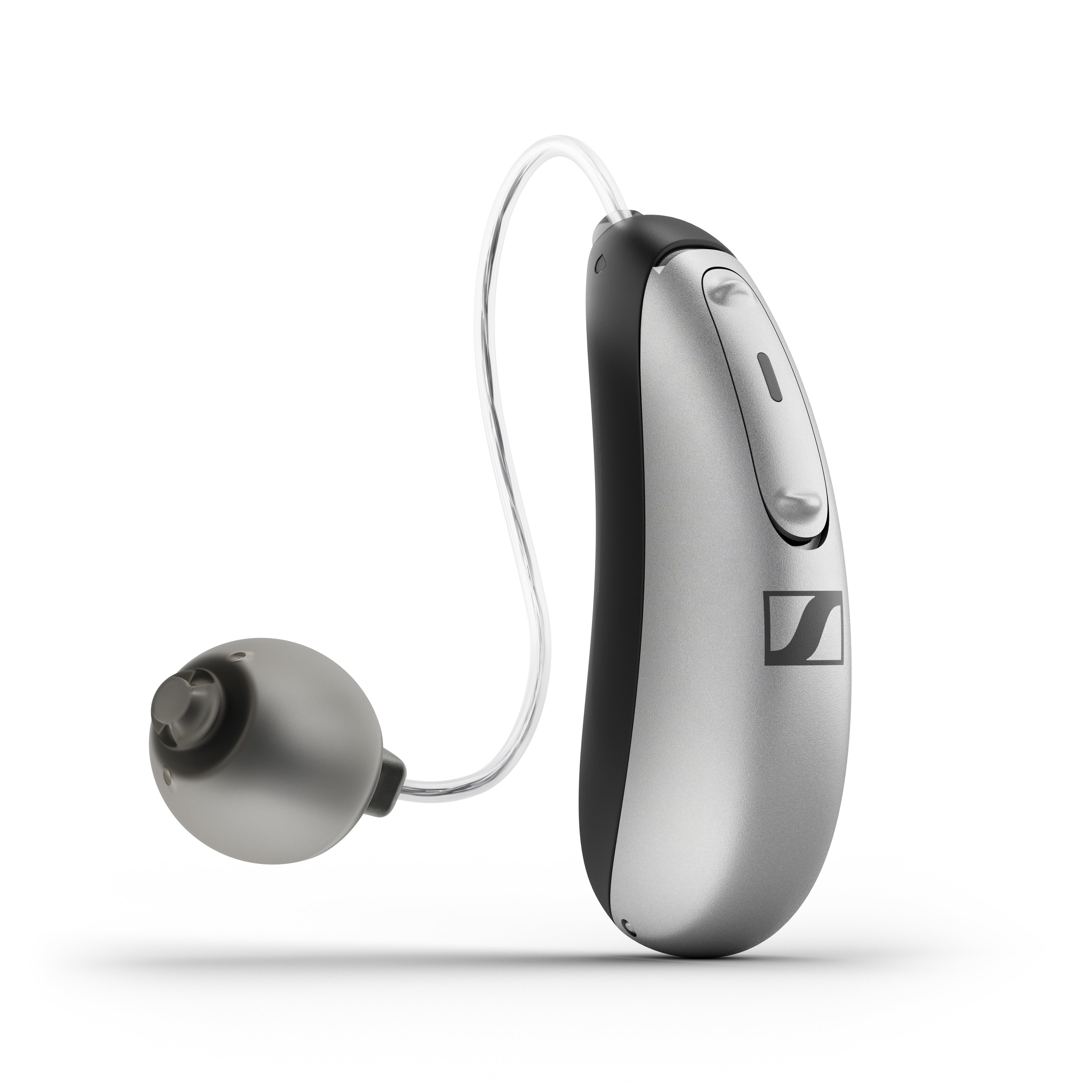 Sennheiser All-Day Clear OTC Self-Fitting Hearing Aid for All-Day Wear and Bluetooth Streaming - For Mild to Moderate Hearing Loss - FDA Cleared