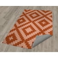 thumbnail image 3 of Kilim Target Coral Area Rug by Kavka Designs, 3 of 3