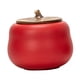 thumbnail image 2 of Frascos de almacenamiento de alimentos de cerámica, tarros de almacenamiento de azúcar, tarro de jengibre, botes de almacenamiento para té, cocina, en Rojo Gloria Recipiente de almacenamiento, 2 of 9
