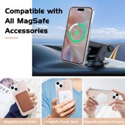 GAOBAO Designed for iPhone 15 Plus Case, Magnetic Drop Resistant Glitter Full Camera Protection for iPhone 15 Plus 6.7”, Pink