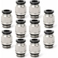 thumbnail image 1 of 10 piezas macho recto tubo de 6mm OD x 1/8 "BSP conector rápido de rosca con juntas (PC6-01), 1 of 5