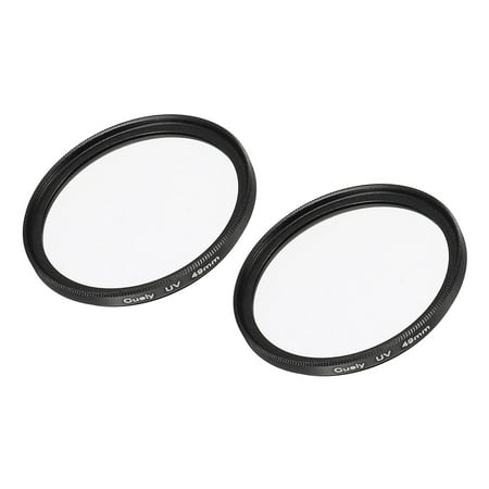 Uxcell 49mm Protective Lenses Filter Slim Frame Multi-Coated UV Lens Filters 2 Pack
