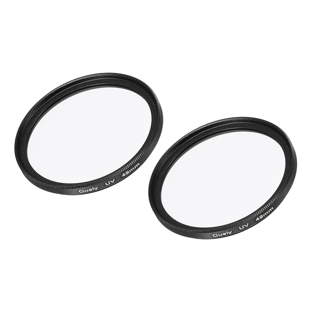 Unique Bargains 49mm Protective Lenses Filter Slim Frame Multi-Coated UV Lens Filters 2 Pack