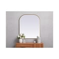 thumbnail image 4 of Metal Frame Arch Mirror 36x34 Inch in Brass, 4 of 9