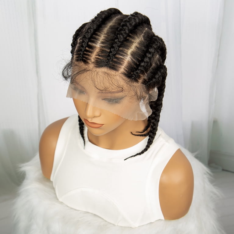 Synthetic Full Lace Cornrow Box Braids Wig 14Inches Short 