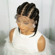 Synthetic Full Lace Cornrow Box Braids Wig 14Inches Short Braided Lace Front Wigs for Women Jumbo Knotless Box Braid Lace Wigs