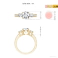 thumbnail image 5 of ANGARA IGI Certified Lab Grown 1.25 Ct Diamond Engagement Ring for Women in 14K Yellow Gold (Size-7mm|Color-F-G|Clarity-VS) | April Birthstone, Anniversary Jewelry Gift for Women | Diamond Ring, 5 of 8