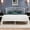 White, variant on Virans Full Size Metal Platform Bed with Victorian Style Headboard, Heavy Duty Steel Slat Support, 12"Under Bed Storage,Easy Assembly, Black
