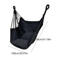 thumbnail image 3 of YingYouFu Hanging Hammock Chair with Rope, Macrame Cotton Swing Seat for Outdoor Patio Deck Porch, Indoor Bedroom Balcony Relaxing Swing Chair, 3 of 6