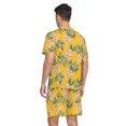 thumbnail image 2 of joogoo Men's Pajama Set Fruit Pineapple V-Neck Pj Shorts Set 2 Piece Loungewear Sleepwear S, 2 of 7