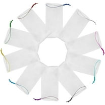 NOGIS 20Pcs Soap Exfoliating Mesh Soap Pouch Saver Bag, Soap Bags for Soap Bars, Net Bags with Drawstring, Soap Bags Body Facial Cleaning Tool for Bath & Shower, 4.7 x 3.5 inch (Colorful)