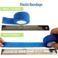 12 Pack 1”*5 Yards Self Adhesive Bandage,Elastic Cohesive Bandage,Non