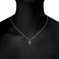 thumbnail image 5 of Collar de cruz chapado para mujer - Colgante de cruz - Collares de oro para mujer, 5 of 5