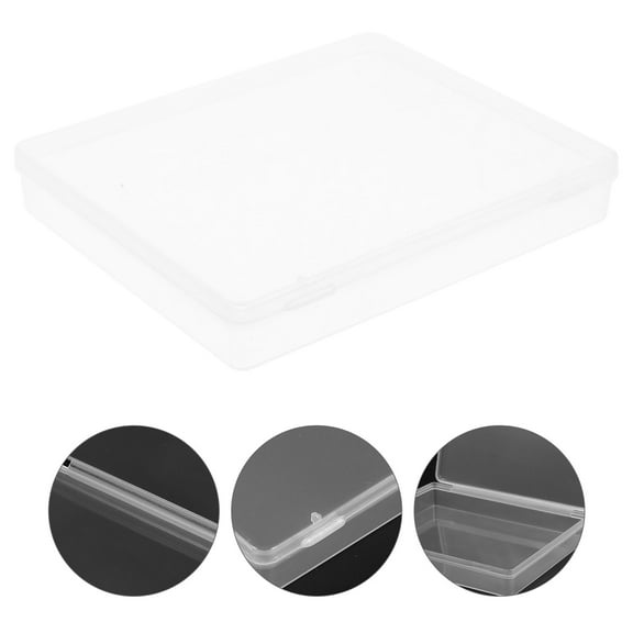 Alvinma 4pcs Game Cards Collection Box Clear Case With Lid Multi-use Poker Tokens Storage