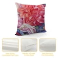 thumbnail image 4 of YINGXI Throw Pillow Covers Home Deco 2 Flower Pillow Cases Decorative 12x12in, 4 of 5