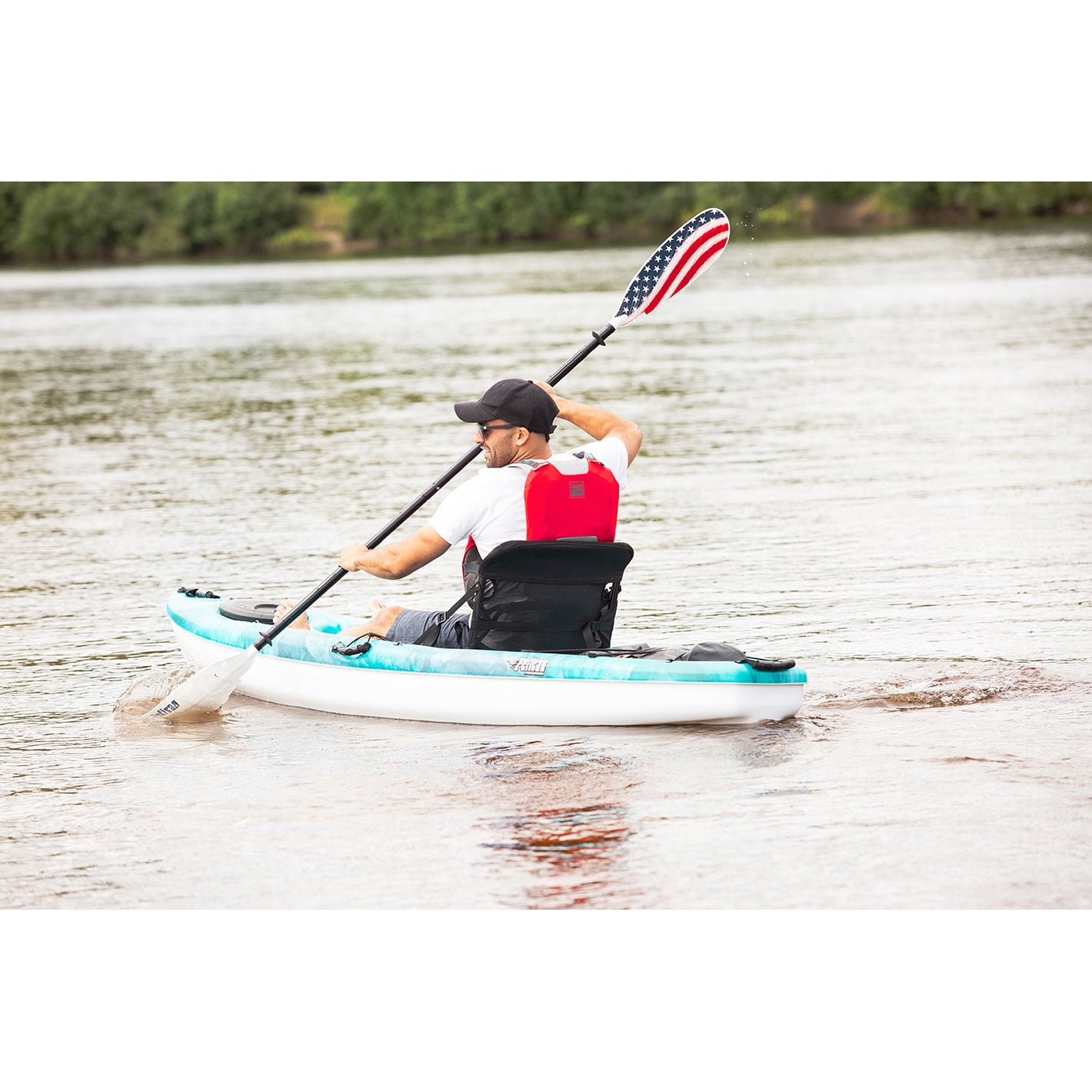 Pelican - Poseidon Kayak Paddle - Aluminum & Polypropylene Blades - USA -  90.5 in